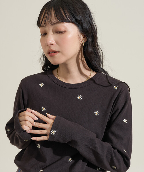 tシャツ FREAK'S STORE/フリークスストア ミニデイジー刺繍 ロンT レディース | FREAK'S STORE | 09