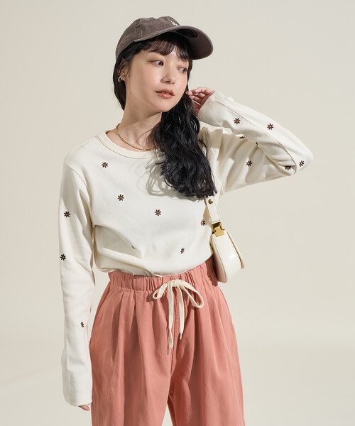 tシャツ FREAK'S STORE/フリークスストア ミニデイジー刺繍 ロンT レディース | FREAK'S STORE | 16