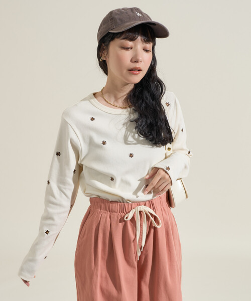tシャツ FREAK'S STORE/フリークスストア ミニデイジー刺繍 ロンT レディース | FREAK'S STORE | 17