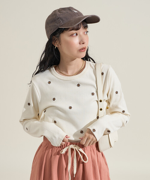 tシャツ FREAK'S STORE/フリークスストア ミニデイジー刺繍 ロンT レディース | FREAK'S STORE | 19
