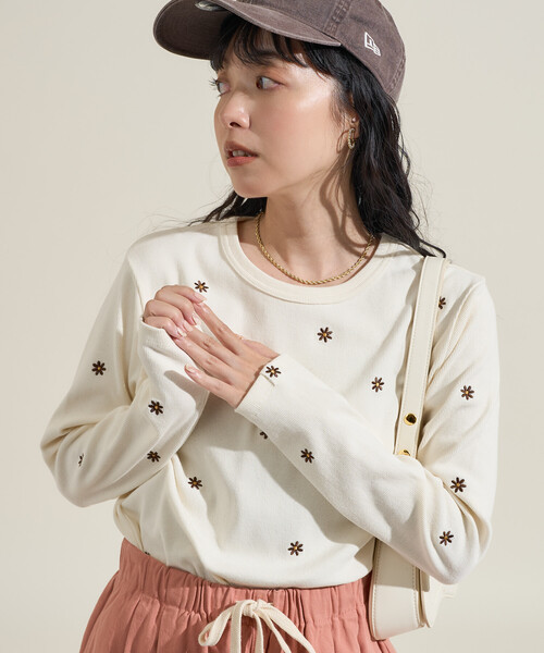 tシャツ FREAK'S STORE/フリークスストア ミニデイジー刺繍 ロンT レディース | FREAK'S STORE | 20
