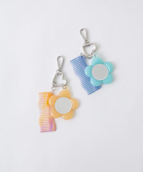 SMELLY（スメリー） キーホルダー ミラーコームセットキーチェーン