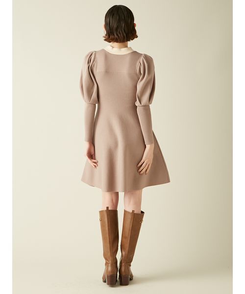 LILY BROWN（リリーブラウン） ワンピース ボウタイリボンニット