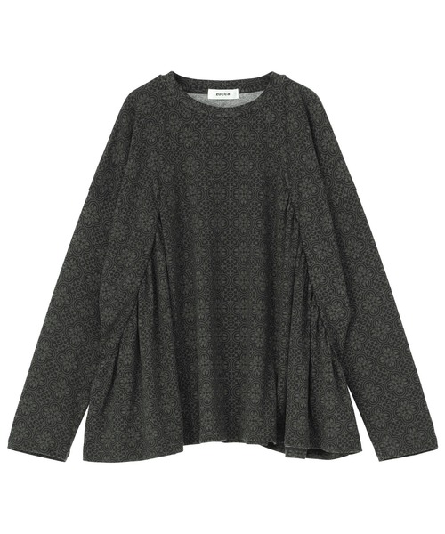 バカ―ル VAQAR タートルネックカットソー Tシャツ 長袖 34/36 レッド