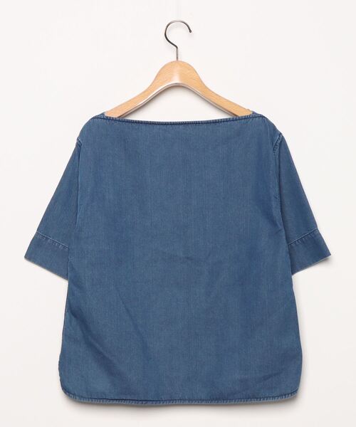 「DRESSTERIOR」 半袖ブラウス 00 ブルー レディース_画像2