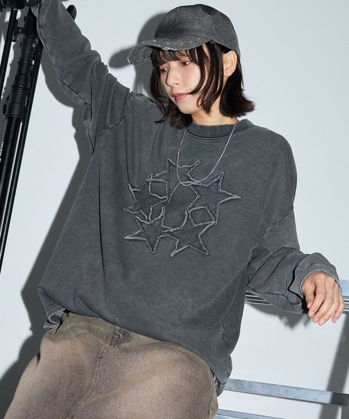 【極美品】PINKSPINK パッチワーク 刺繍 Tシャツ カットソー ロック Anchor Smith（アンカー スミス） tシャツ ヴィンテージ加工スター