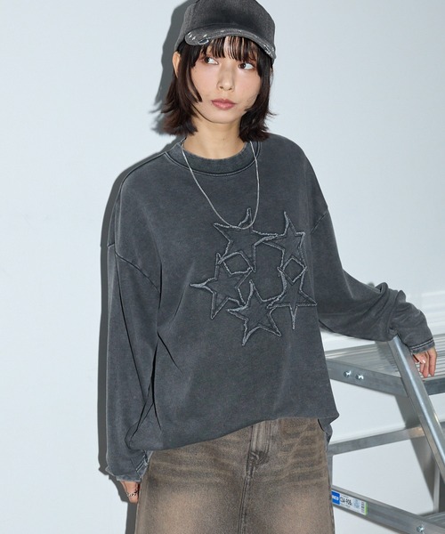 極美品】PINKSPINK パッチワーク 刺繍 Tシャツ カットソー ロックの