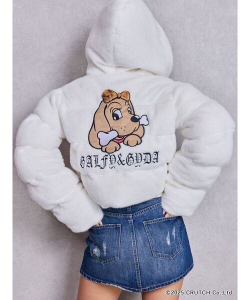 ジャケット・アウター GYDA m GYDA（ジェイダ）の「2WAYロゴ ZIPダウンコート（ダウンジャケット