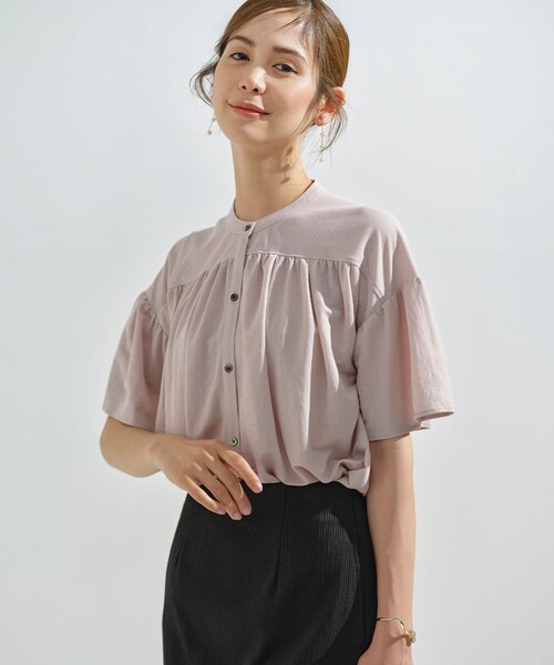 「組曲」 半袖カットソー 3 ブラック レディース_画像3