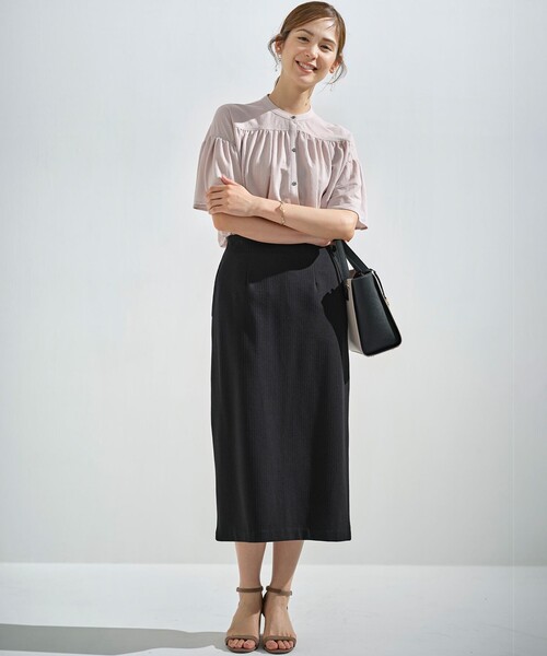 「組曲」 半袖カットソー 3 ブラック レディース_画像5