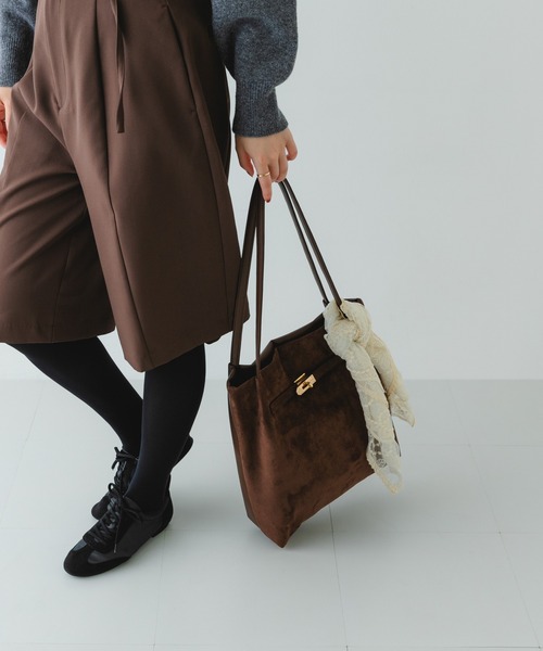 スウェードビッグトートバッグ(F BEIGE): グッズ │ ETRE TOKYO