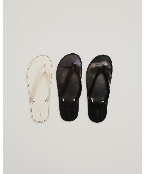 TODAYFUL todayful サンダル Leather Thong Sandals レディース todayful Leather Thong Sandals ブラック 37
