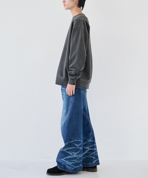 JieDa（ジエダ） トレーナー スウェット 「JieDa」DAMAGE PIGMENT