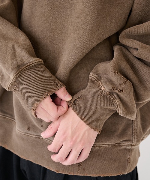 JieDa（ジエダ） トレーナー スウェット 「JieDa」DAMAGE PIGMENT