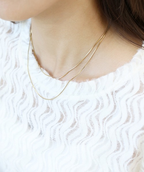 Aletta vita ネックレス サージカルステンレス2連ネックレス
