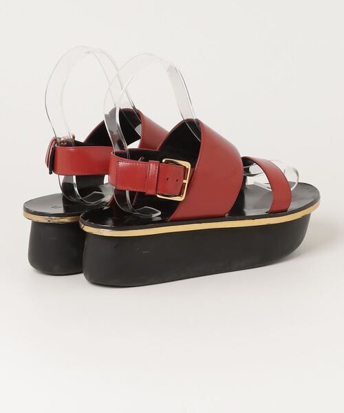 MARNI（マルニ） フラットサンダル 37 レッド レディース : ZOZOTOWN