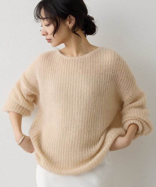 Whim Gazette（ウィム ガゼット） ニット セーター ラメモヘヤニット