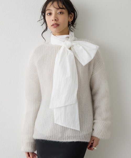 Whim Gazette（ウィム ガゼット） ニット セーター ラメモヘヤニット