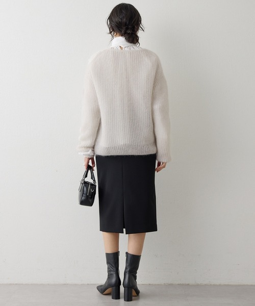 定価25300円*ウィムガゼット*モヘア美品ニット Whim Gazette（ウィム ガゼット） ニット セーター ラメモヘヤニット