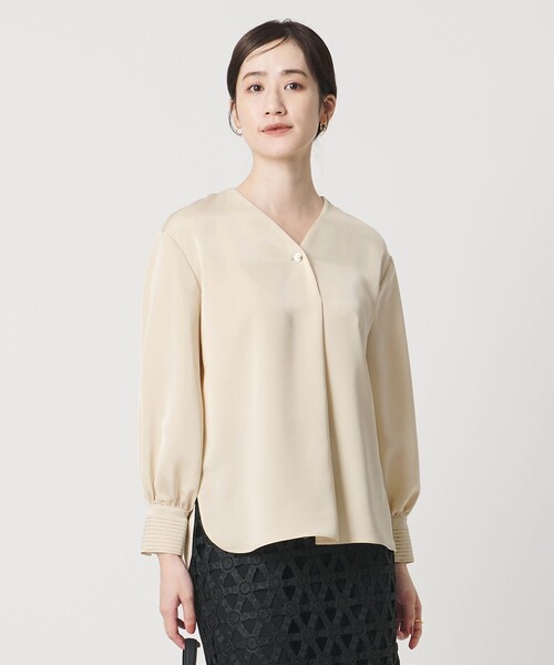 UNITED ARROWS（ユナイテッドアローズ） ブラウス シャツ サテン V