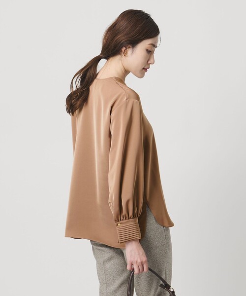 UNITED ARROWS（ユナイテッドアローズ） ブラウス シャツ サテン V