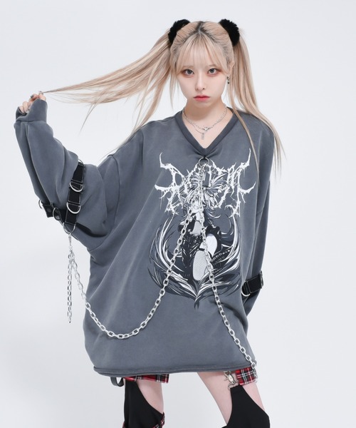 REFLEM（レフレム） スウェットカットソー FREE グレー レディース