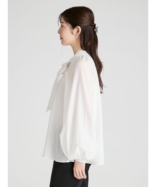 CELFORD（セルフォード） ブラウス シャツ ビッグリボンセミシアー