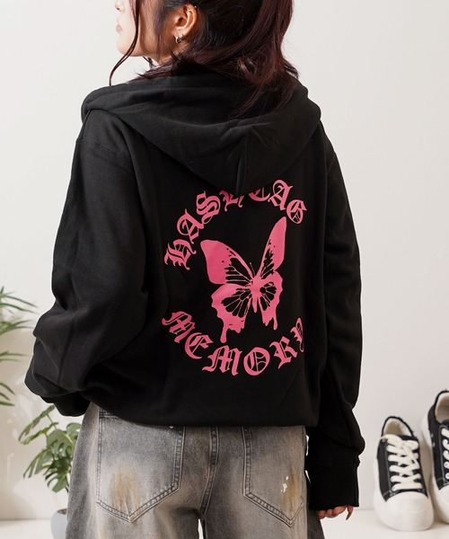 MEMORY パーカー 「MEMORY」パピヨン ジップパーカー / Papillon Zip 
