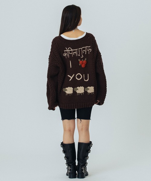 ローズバッド（ROSE BUD）/NEPAL MOTIF KNIT ROSE BUD（ローズバッド） ニット セーター NEPAL MOTIF KNIT