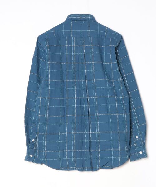 「Cricket」 チェック柄長袖シャツ M ブルー メンズ_画像2