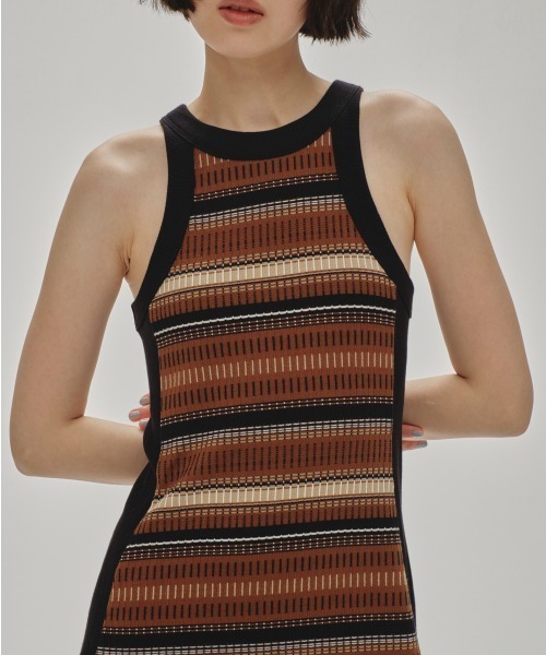 「TODAYFUL」 ノースリーブワンピース 38inch ブラウン レディース_画像2