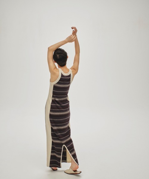 「TODAYFUL」 ノースリーブワンピース 38inch ブラウン レディース_画像4