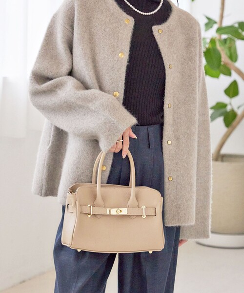 MILOS（ミロス） トートバッグ 「SHIPS別注」MILOS: 金具付き ベルト