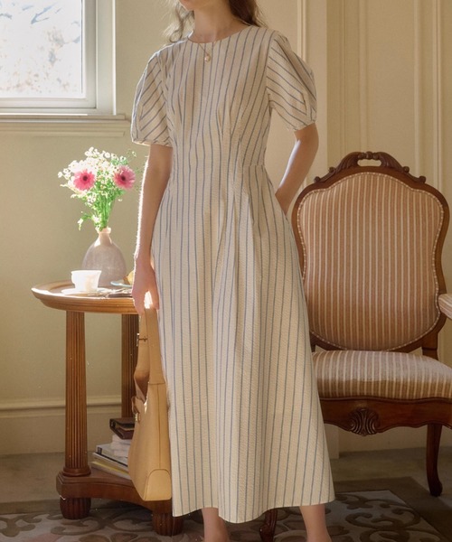 「FAVORITO」 半袖ワンピース F オフホワイト レディース_画像2