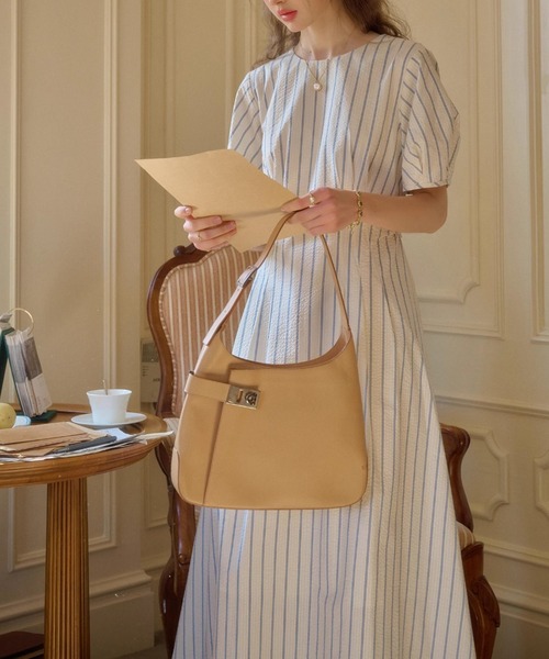 「FAVORITO」 半袖ワンピース F オフホワイト レディース_画像3