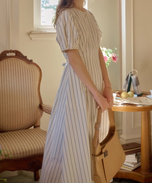 「FAVORITO」 半袖ワンピース F オフホワイト レディース_画像6