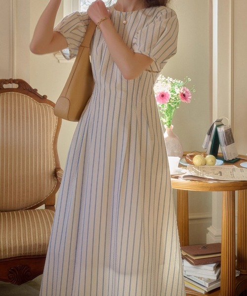 「FAVORITO」 半袖ワンピース F オフホワイト レディース_画像8