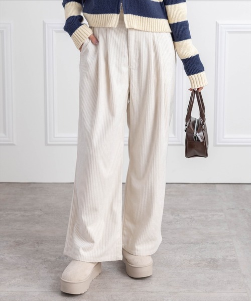 CLEAR BASIC パンツ 「低身長対応／サイズ展開あり」コーデュロイ