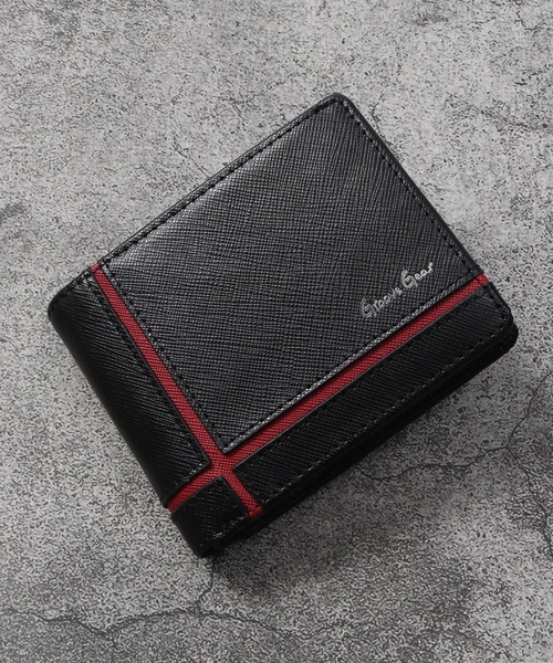 GGロゴ付き二つ折り財布 GROOVE GEAR（グルーブギア） ミニ 二つ折り 二つ折り財布 財布 本革