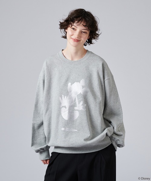 「ONCILY」 スウェットカットソー LARGE イエロー メンズ_画像4