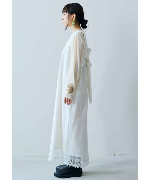 「MEDE19F」 キャミソールワンピース L オフホワイト レディース_画像5