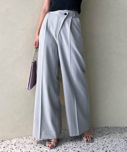anuans（アニュアンス） パンツ MEDIUM ライトグレー レディース