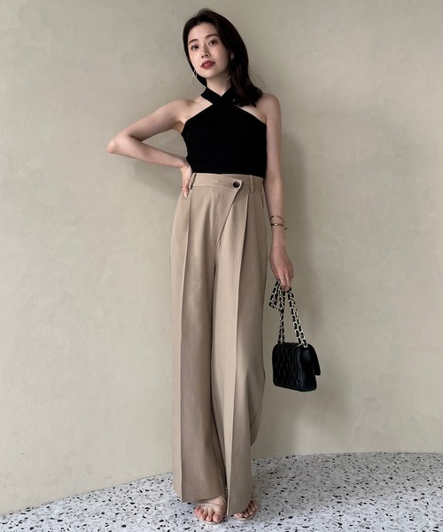 今期♡anuansセット anuans（アニュアンス） パンツ MEDIUM ライトグレー レディース