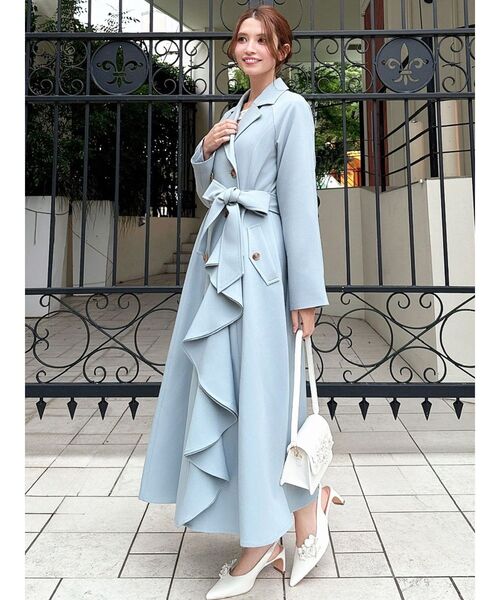 RESEXXY（リゼクシー） トレンチコート コート カスケードフレアロング