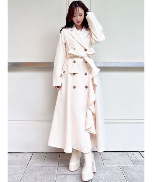 RESEXXY（リゼクシー） トレンチコート コート カスケードフレアロング