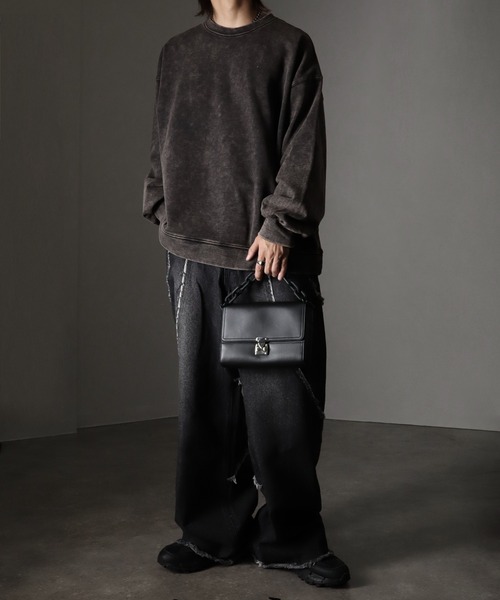 「welise」 スウェットカットソー S ブラウン メンズ_画像2