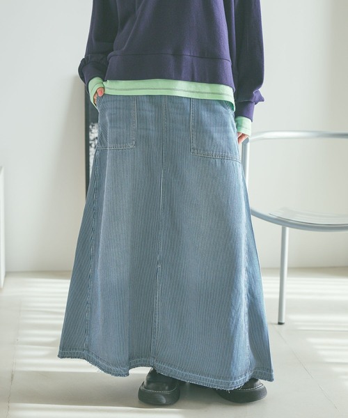 niko and…（ニコアンド） デニムスカート 「NKJ 2026SS」 スリット