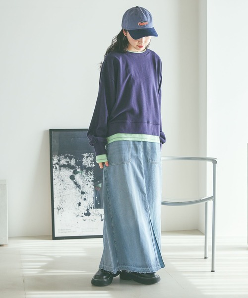 niko and…（ニコアンド） デニムスカート 「NKJ 2026SS」 スリット