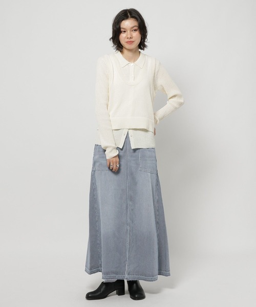 niko and…（ニコアンド） デニムスカート 「NKJ 2026SS」 スリット