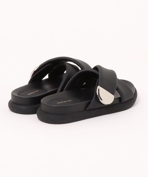 ALL BLACK（オールブラック） 厚底 サンダル 「厚底/3.5cm」クロス
